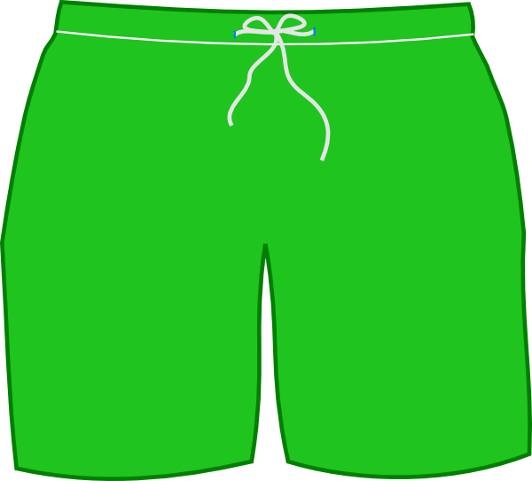 28 Collection Of Shorts Clipart Png - Green Shorts Clipart (600x543), Png Download