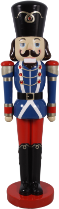 Nutcracker Soldier Blue/ Red - Nutcracker Doll (500x500), Png Download