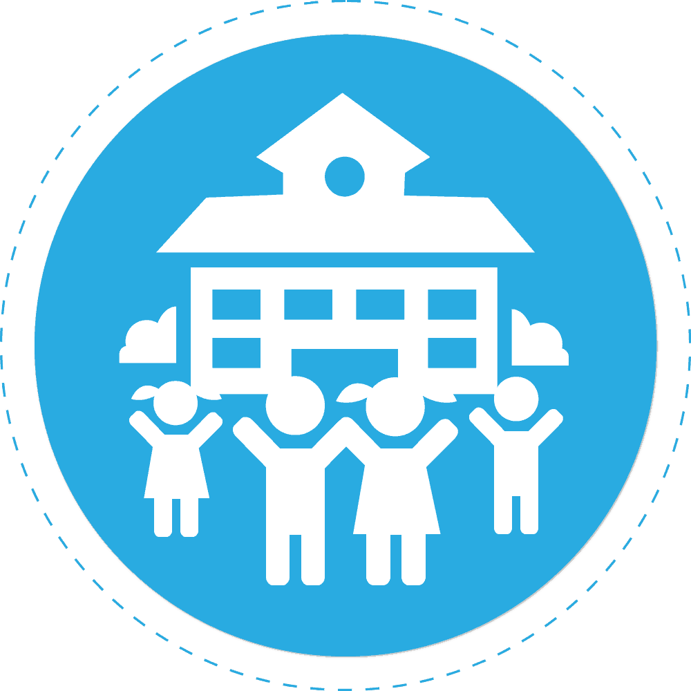 School Holiday Swimming Lessons - School (1000x1000), Png Download