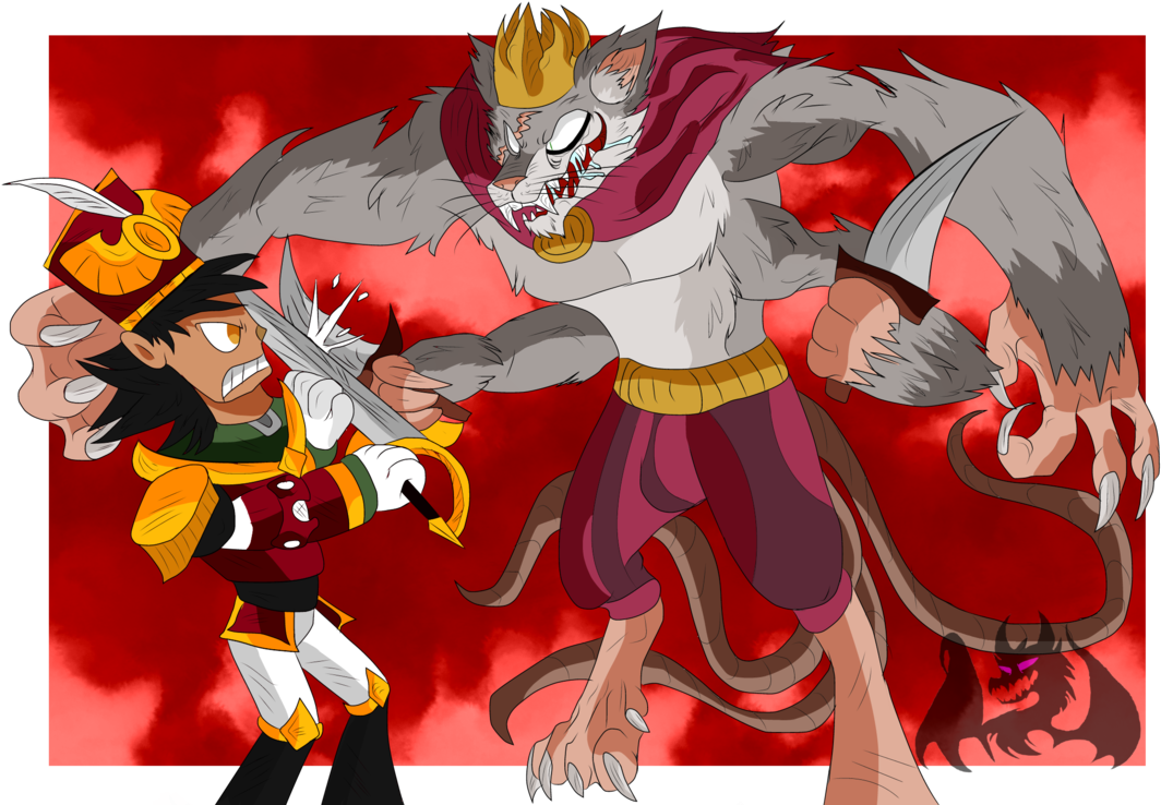 The Nutcracker Vs Mouse King By Dragonendertheend On - The Nutcracker And The Mouse King (1076x743), Png Download