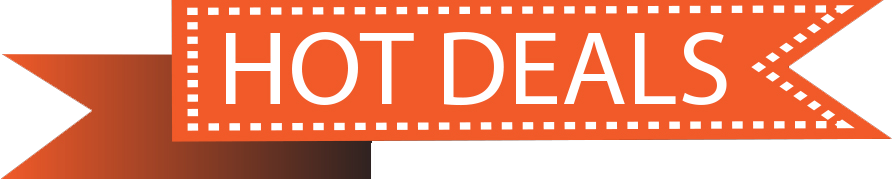Deals - Hot Deals Icon Png (892x179), Png Download