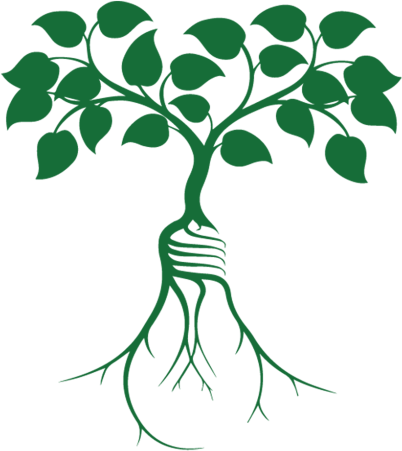 Root - Lightbulb With Flowers Clipart (1000x1002), Png Download