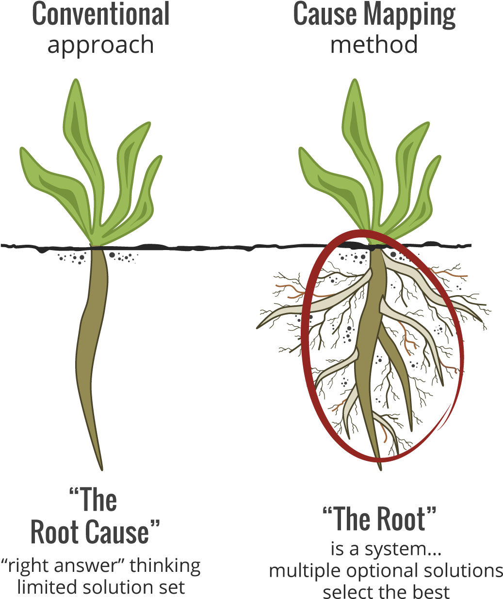 Cause Mapping Image - Root Cause (1521x1362), Png Download