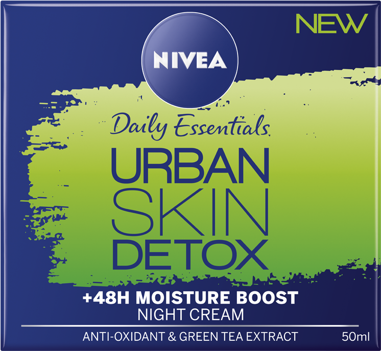 Nivea Urban Skin Detox Night Cream (1010x1180), Png Download