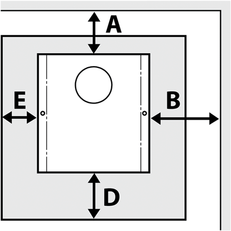 Bosca Limit 380 Wall Installation - Circle (527x523), Png Download