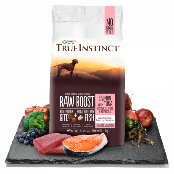 Raw Boost Adult Dog Salmon With Tuna - True Instinct Free Range Chicken Raw Boost For Puppies (600x600), Png Download