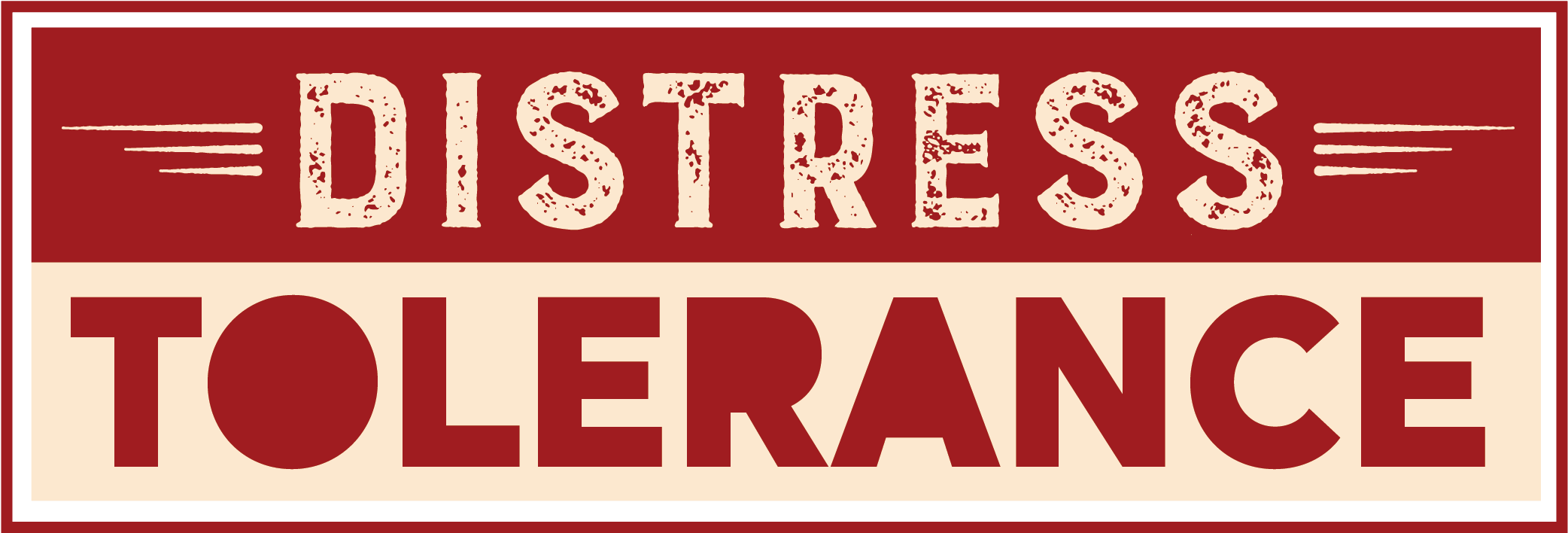 Image - Distress Tolerance (2169x802), Png Download