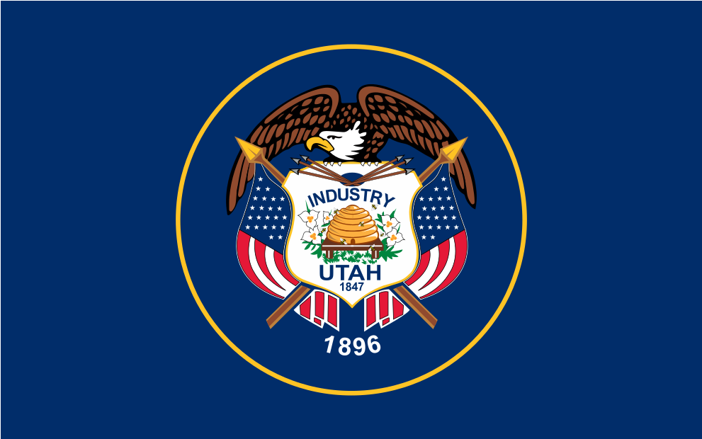 Download Svg Download Png - Flag: Utah (1024x1024), Png Download