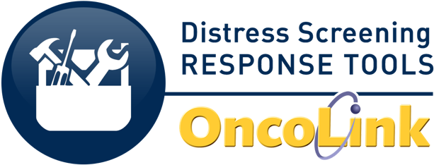 Distress Screening Response Tools - Oncolink (640x264), Png Download