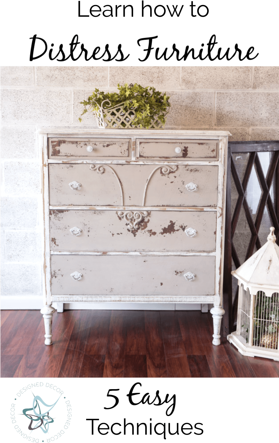 Learn How To Distress Furniture Like A Pro With 5 Easy - Green Clean Dirty Dishwasher Magnet Magnets (900x1500), Png Download