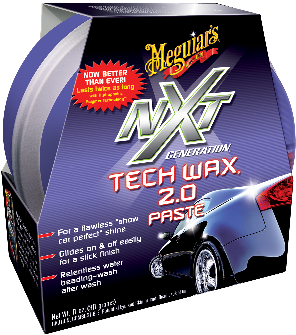 Nxt Generation Tech Paste Wax 311g - Meguiars Nxt Tech Wax Paste 2.0 Car Wax 311 G (2226x1673), Png Download