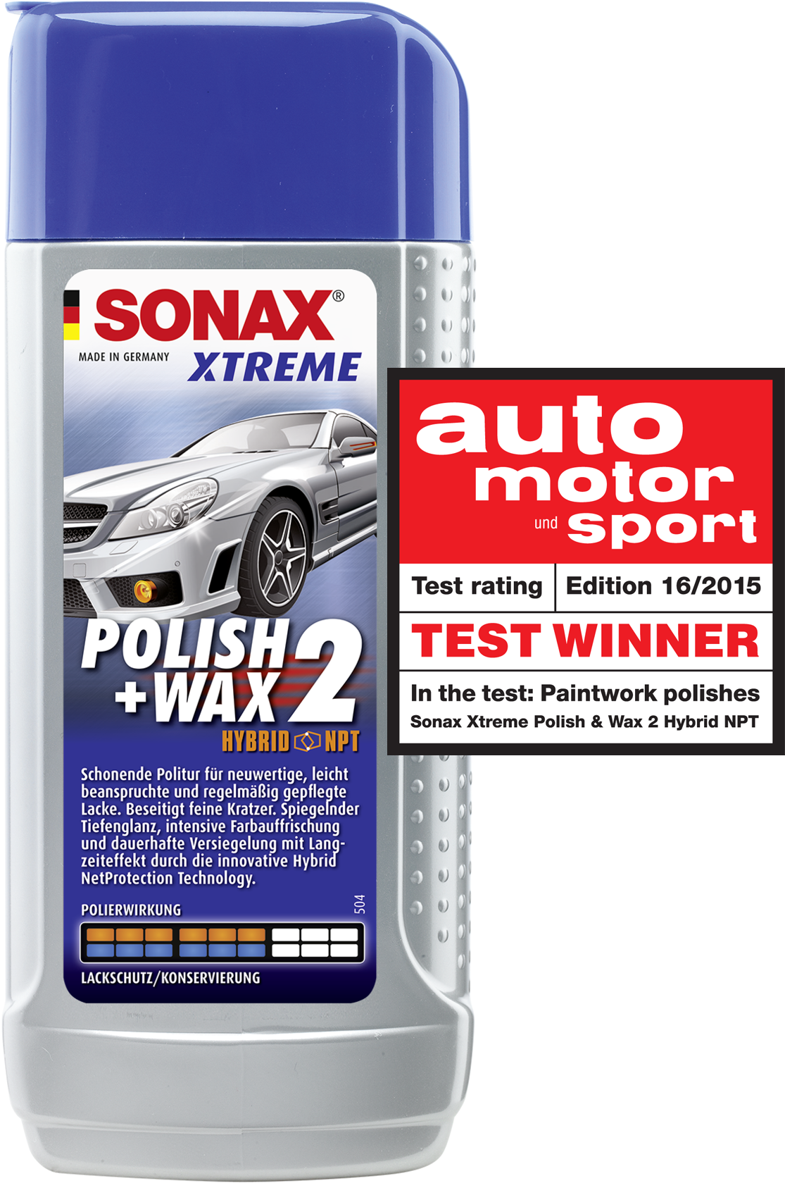 Sonax Xtreme Polish Wax 2 - Sonax Xtreme Polish And Wax 2 Nano Pro (250ml) (1165x1712), Png Download