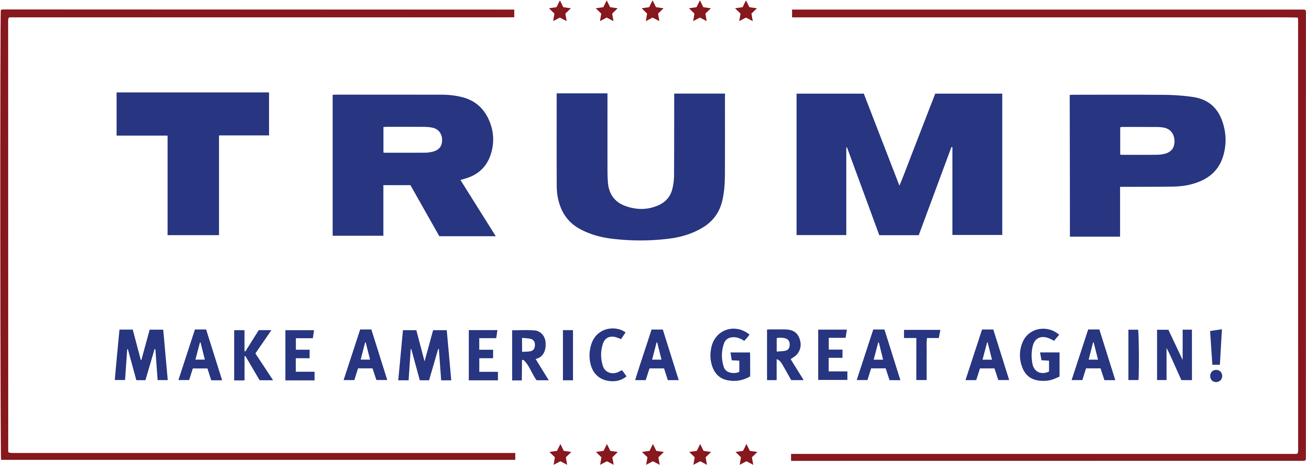 Open - Trump And Pence Logo (2000x720), Png Download