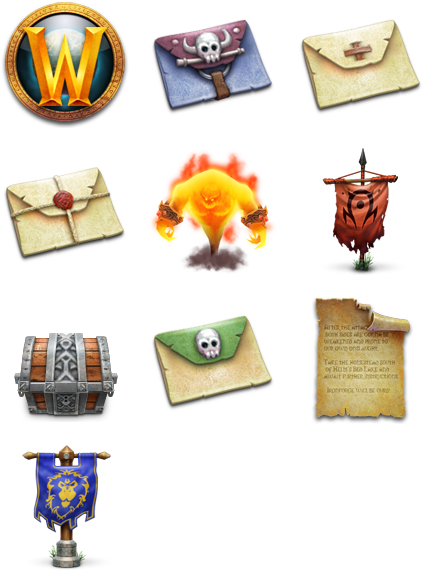 Search - World Of Warcraft Icons Mail (444x592), Png Download