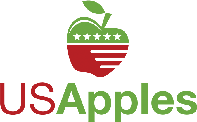 From Hog Producers In Iowa To Apple Growers In Washington - Us Apple Association Logo (673x468), Png Download