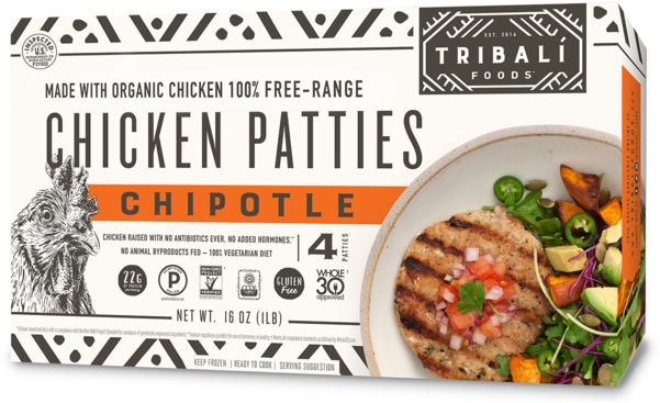 Chipotle Chicken - Tribali Chipotle Chicken Patties (600x600), Png Download