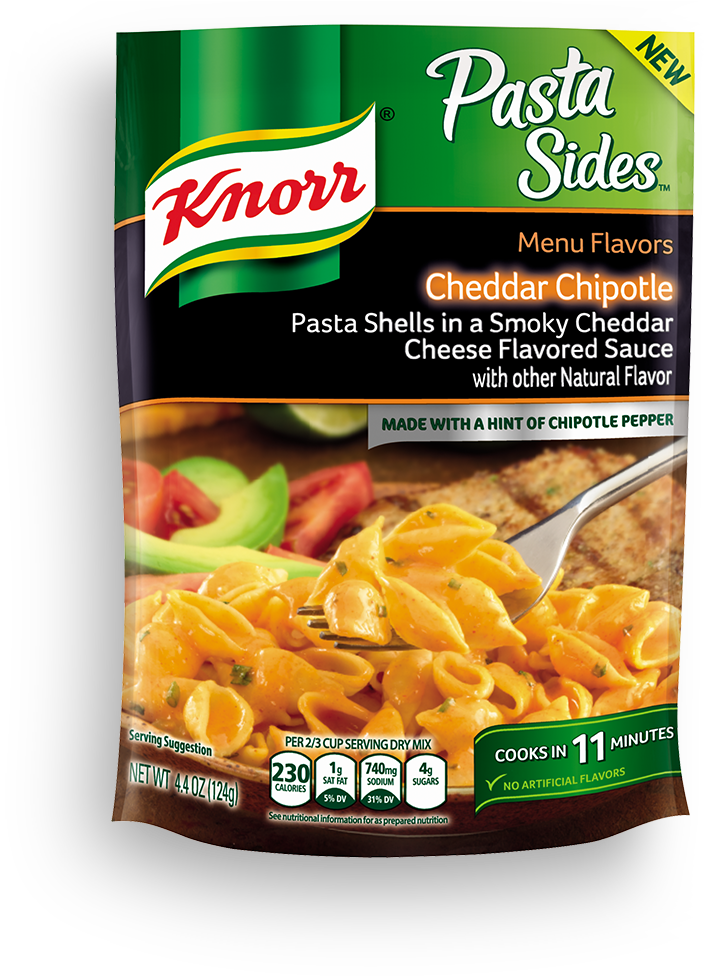 Knorr Sidekicks Cheddar Chipotle Pasta (1024x1024), Png Download