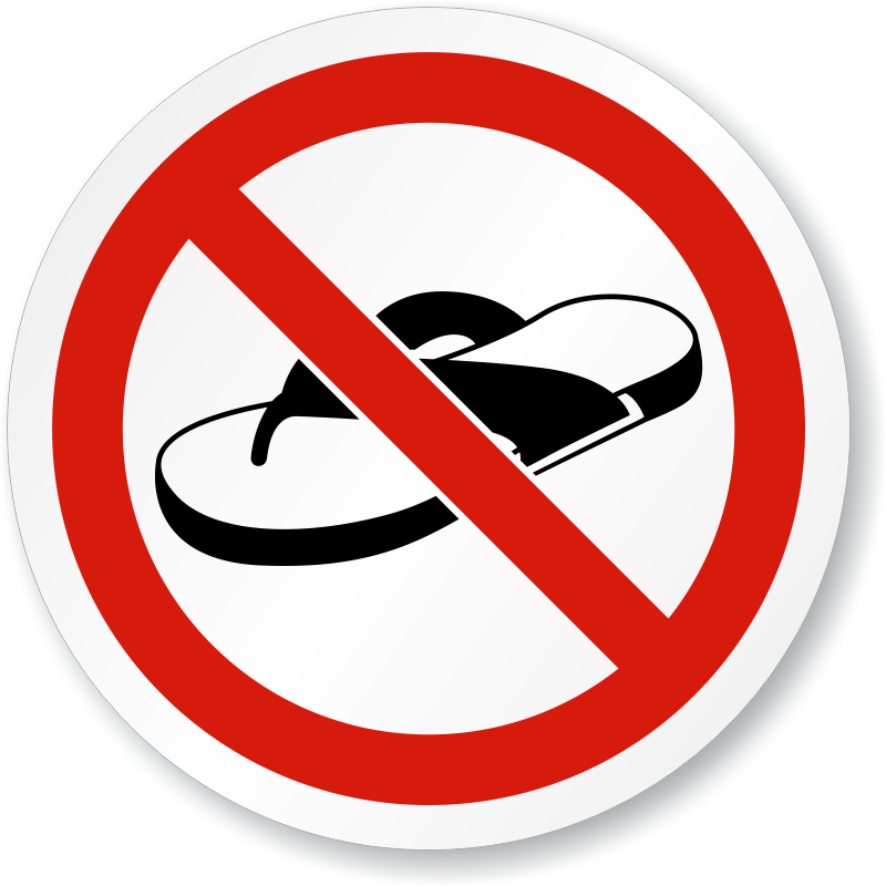 Zoom, Price, Buy - Flip Flops Not Allowed (800x800), Png Download