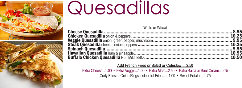 Quesadilla (800x338), Png Download