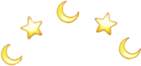 Soft Moon Star Snow Kawaii - Darkness (508x240), Png Download
