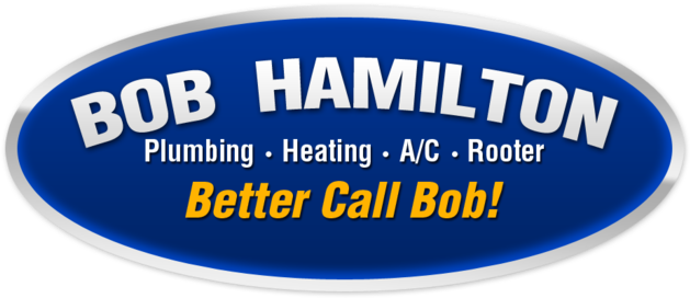 Bob Hamilton Plumbing Logo (640x283), Png Download