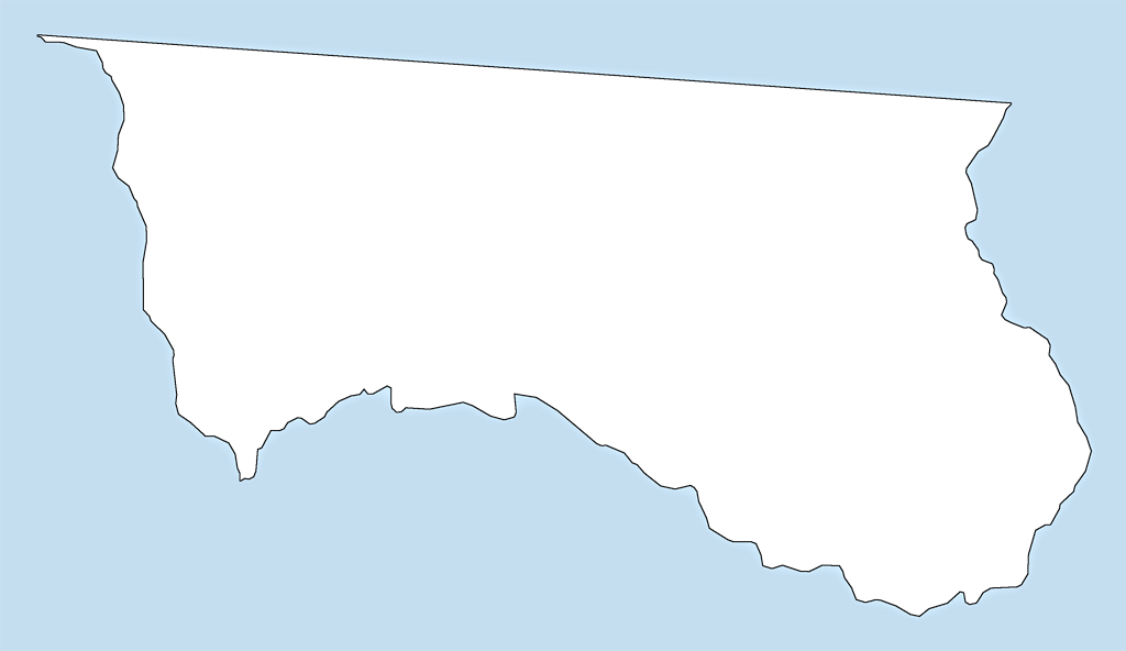 A Plain Frame Map Of Hamilton - Royalty-free (1024x592), Png Download