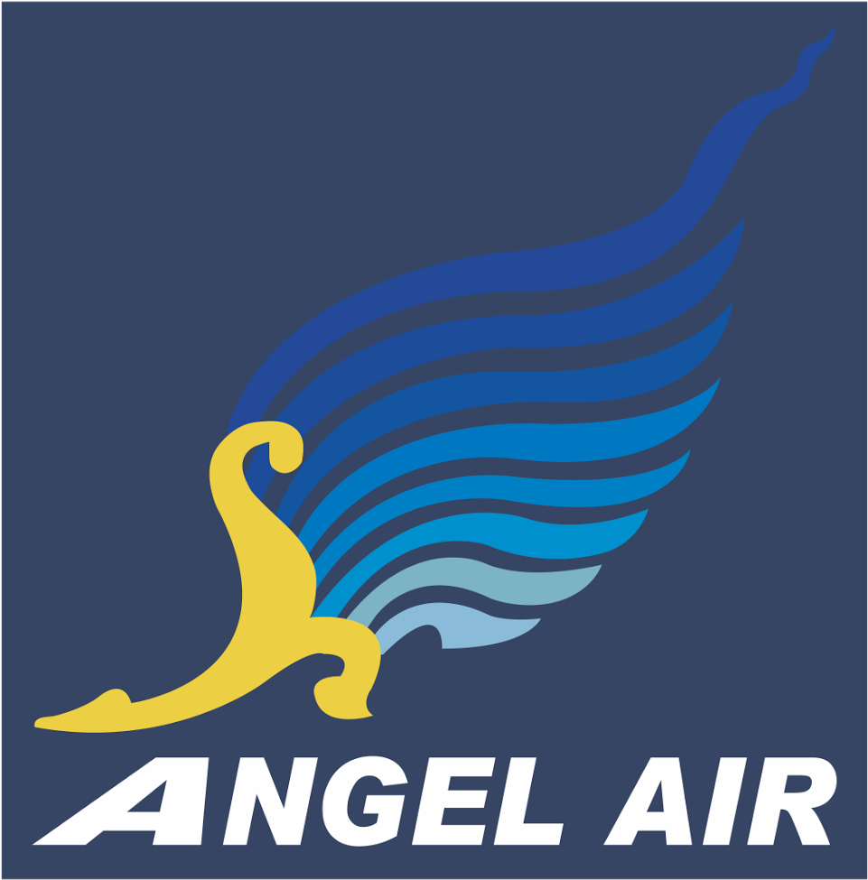 Angel Airlines Logo Vector - Angel Airlines (1600x1136), Png Download