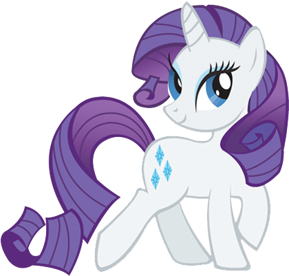 Rarity - My Little Pony Single (570x402), Png Download