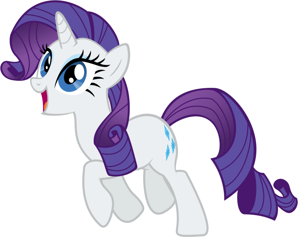 Rarity - Rarity My Little Pony Friendship Is Magic Cute Art (1001x797), Png Download