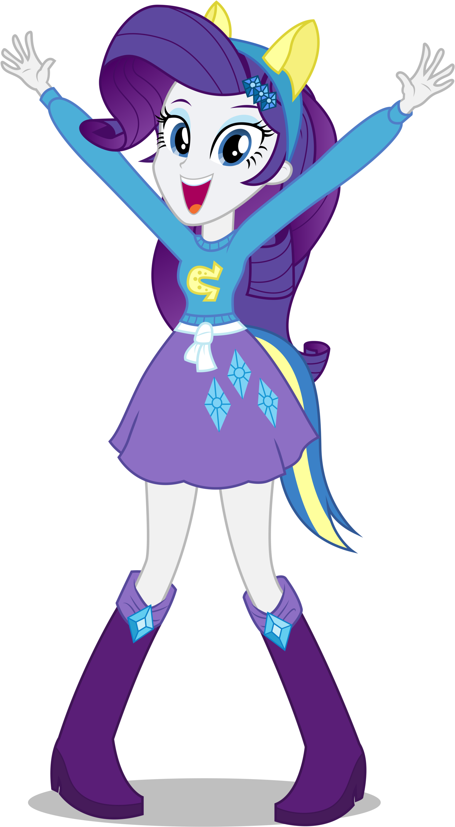 Rarity Human Png - My Little Pony Equestria Rarity (1600x2834), Png Download