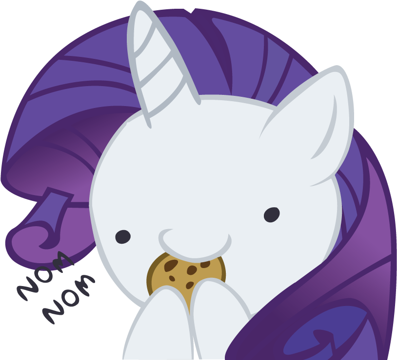 Rarity Nom Nom By Cptofthefriendship-d - Mlp Fluttershy In Future (850x750), Png Download