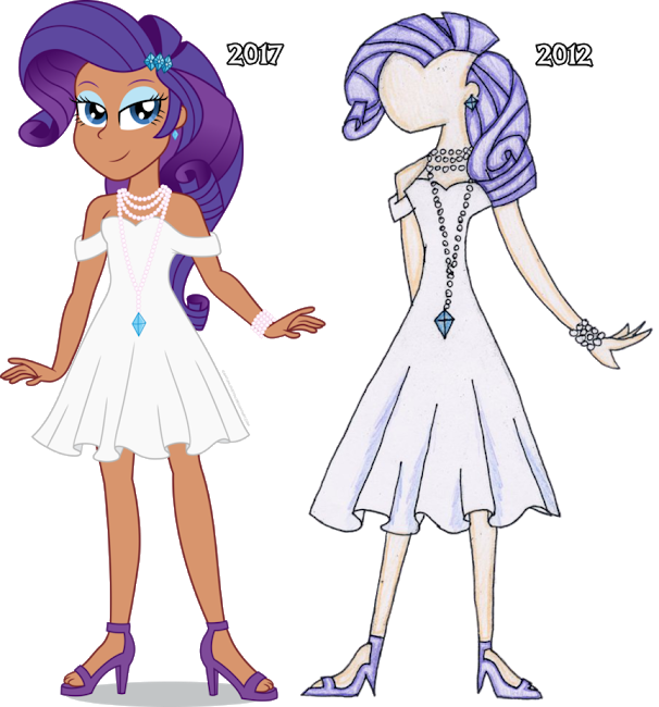 Human Rarity Fashion Vector By Icantunloveyou - Rarity Human (606x650), Png Download