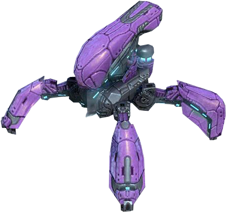Type 30 Light Excavation/anti Fortification Platform - Mega Bloks Halo Covenant Walker (564x510), Png Download