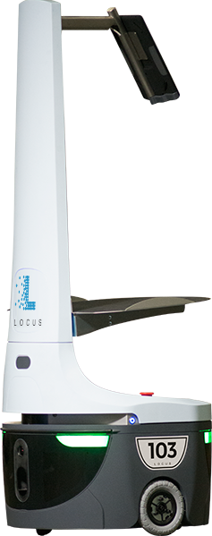 Robot Side Facing - Locus Robotics (237x599), Png Download