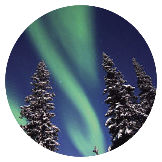 Finnish Northern Lights - Aurora (539x539), Png Download