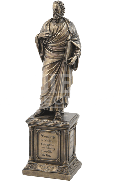Socrates Statue - Ancient Greek Philosopher Statue (733x733), Png Download