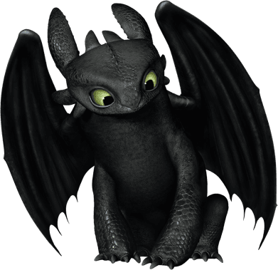 The Official Dreamworks Animation Opus - Cute Toothless The Dragon (391x379), Png Download