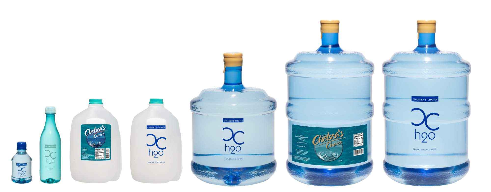 From Personal Size To Multi Use, Chelsea's Choice Delivers - Water (2000x784), Png Download