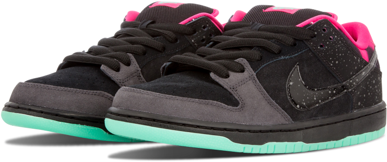 Dunk Low Premium Sb Ae Qs 'premier Northern Lights' - Shoe (1000x600), Png Download