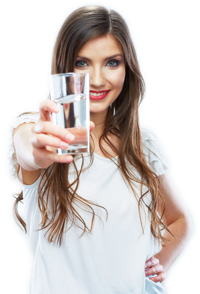 Woman Drinking Water - Good Drink Water Png (580x580), Png Download