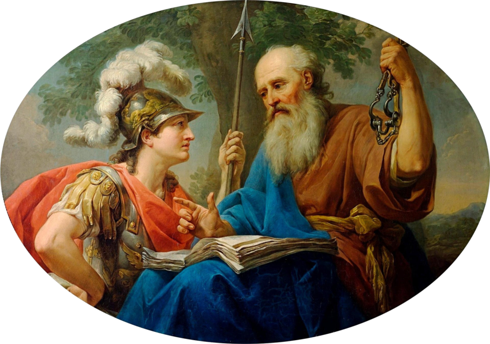Alcibiades Being Taught By Socrates, 1776-77 (1000x702), Png Download