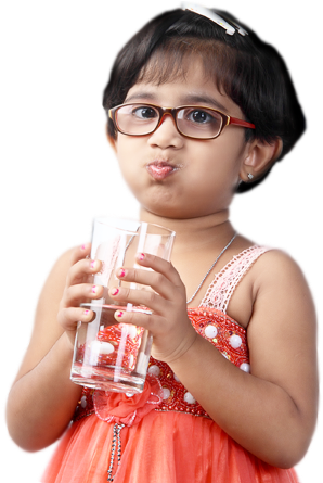 The World Of Purity Drink Pure & Healthy Water - Ro Water Drinking Girl (500x444), Png Download