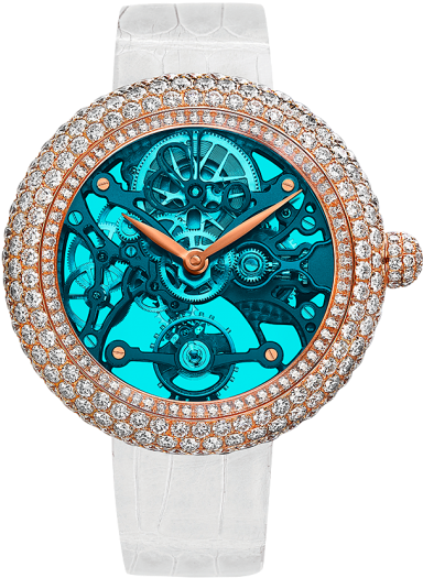 Brilliant Skeleton Northern Lights Rose Gold - Jacob And Co Northern Light (443x567), Png Download