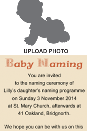 Naming Ceremony Invitation Namkaran Cards Online In - Graphics And More Baby Wall Vinyl Art, Vinyl Color (284x426), Png Download