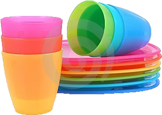 House Hold Items - Plastic Plate Items Png (400x300), Png Download
