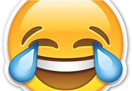 Smile Emoji Png Hd - Overlay Laugh Cry Emoji (450x300), Png Download