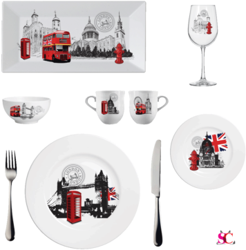 London Red Set - Фоторамка Office Space Серебристая, 21х30см, Пластик (400x400), Png Download