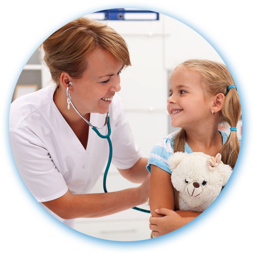 Doctor With Child (842x842), Png Download