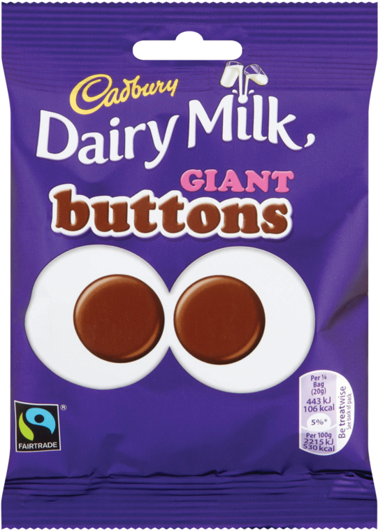 Dairymilk Giant Buttons - Cadbury Giant Buttons (800x800), Png Download
