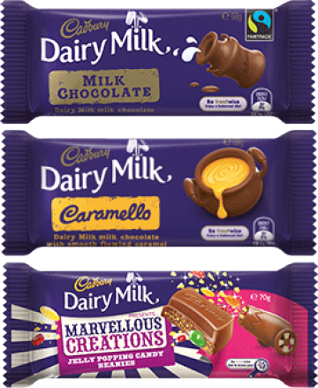 Cadbury Dairy Milk Mixed Blocks Blocks - Dairy Milk Chocolate Products (360x439), Png Download